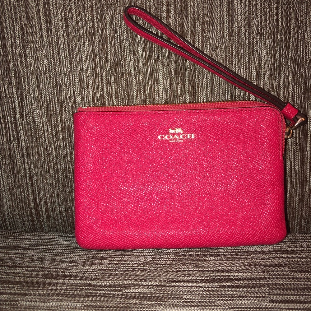 Pink Coach Wristlet